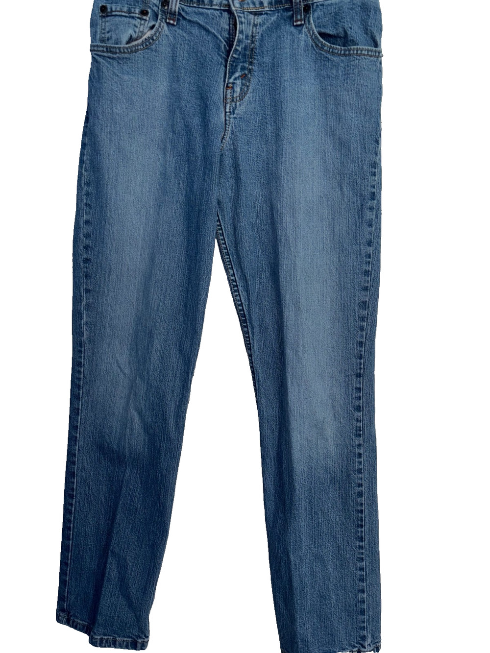 Women's Levi Strauss Signature Size 8 Medium Mid-Rise Denim Jeans Straight leg